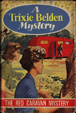 UK Trixie Belden and the Red Caravan Mystery Dust Jacket
